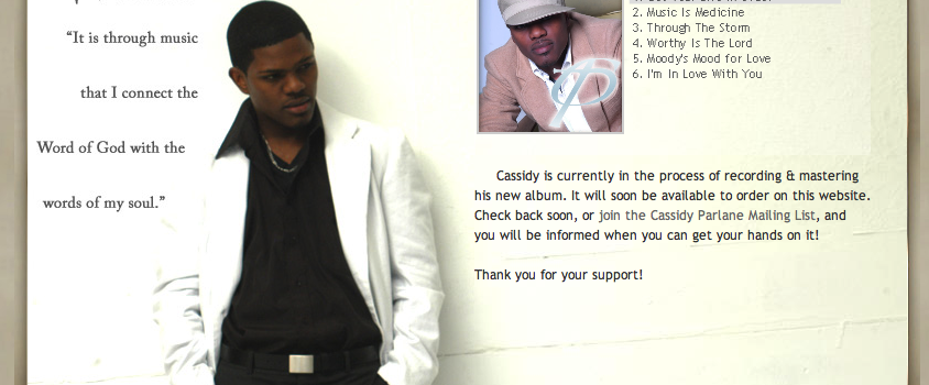 Cassidy Parlane Gospel Singer Website by Mason Ad http://cassidyparlane.com